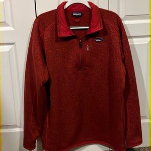 Patagonia  XXL Qtr.Zip Men’s Red Fleece. Excellent Condition.